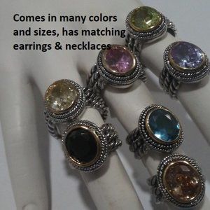 CABLE RING MANY COLORS and Sizes YOUR CHOICE